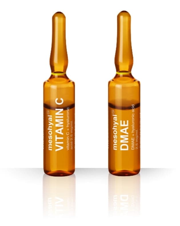 Mesoestetic vitamin C un DMAE formulas Dermapen procedūrai
